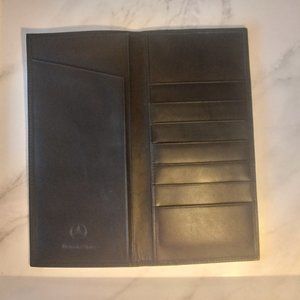 Mercedes Benz Credit Card Wallet Black Leather